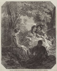 Don Scipio racontant ses aventures à Gil Blas et sa femme - Thomas Uwins